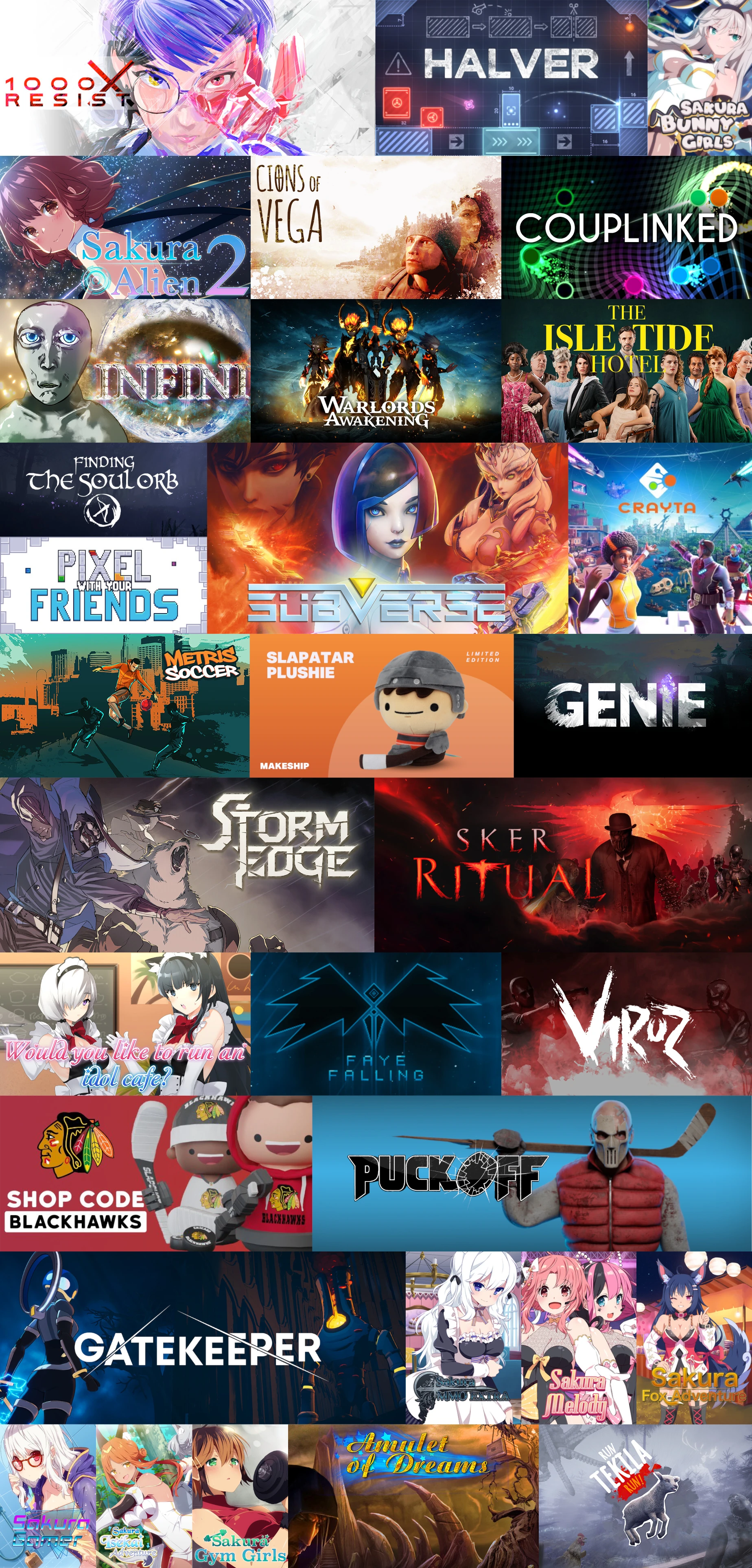 Developers and Publishers Collage